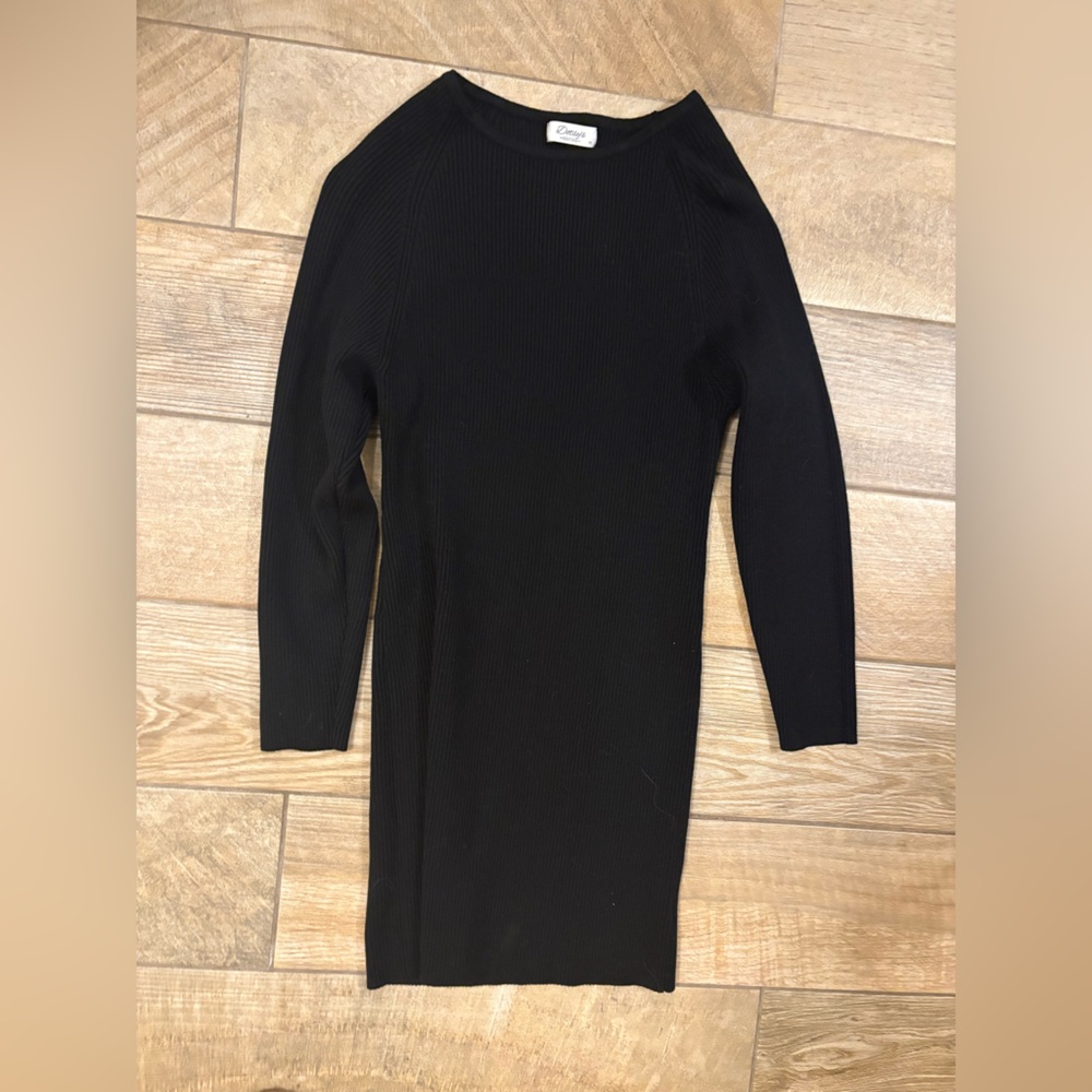 Elegant Black Long Sleeve Dress